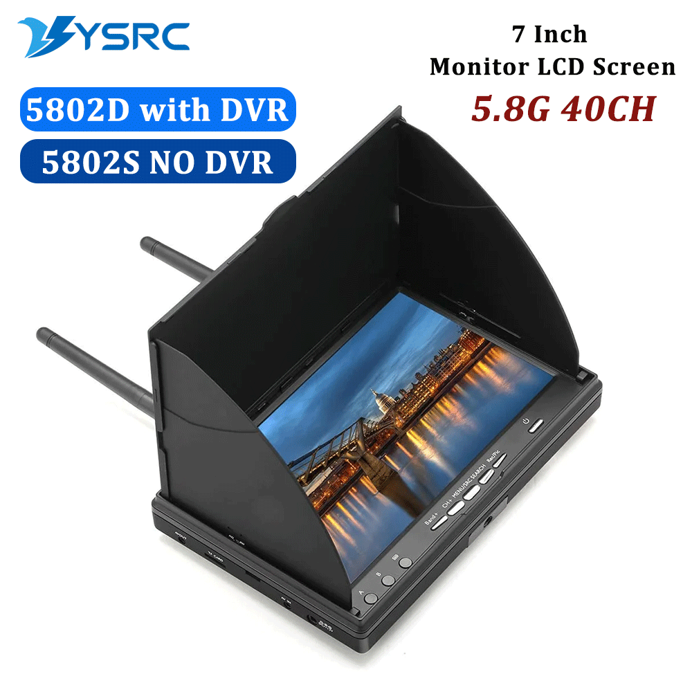 5,8 ГГц FPV DVR LS5802D, 7-дюй – обзор и цена Drone Controller Screen